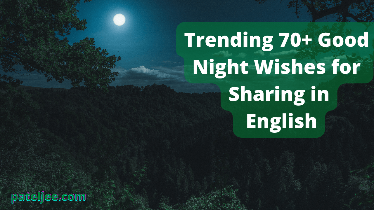 Top Good Night Wishes in English | Status