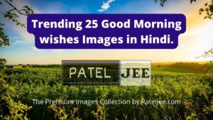 Trending 25 Good morning wishes Images in Hindi.