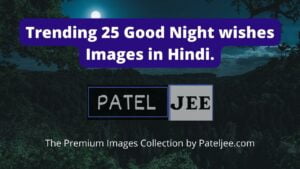 Trending 25 Good Night wishes Images in Hindi